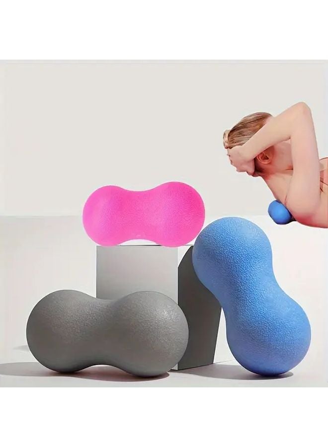Gray Peanut Massage Ball for Deep Tissue Muscle Relief Trigger Point Therapy - Image 1